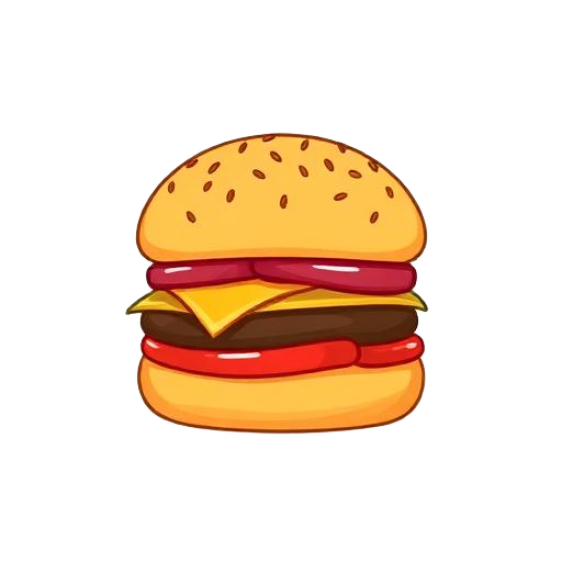 Mini burger option for a children's birthday snack box