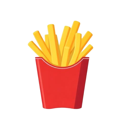 French fries served in a party cup inside a snack box