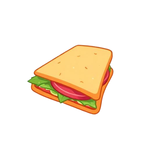 Mini sandwich treat included in a kids party snack box